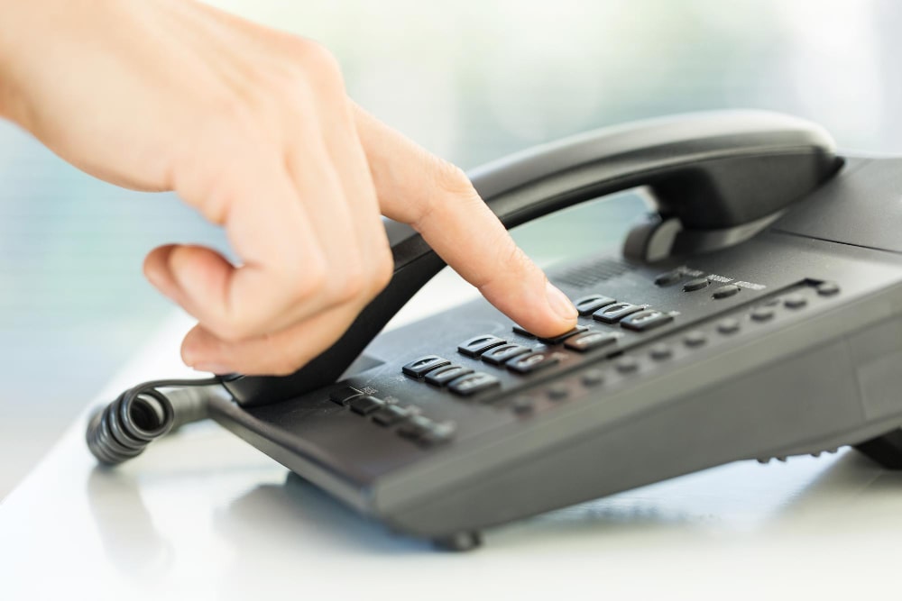Cold calling téléphone prospection Téléphone utilisé pour le cold calling et la prospection téléphonique auprès de prospects